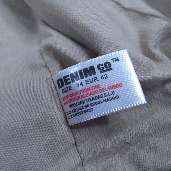 Denim Co Shaki Military Inspire Jacket Size Medium - Picture 9 of 16